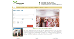 Desktop Screenshot of mahabaleshwarpalace.com